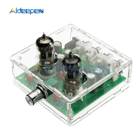 Caja de acrílico 6J1 6J2, preamplificador de válvula, tubo de preamplificador, placa de preamplificador de auriculares, amortiguador transparente ► Foto 1/5