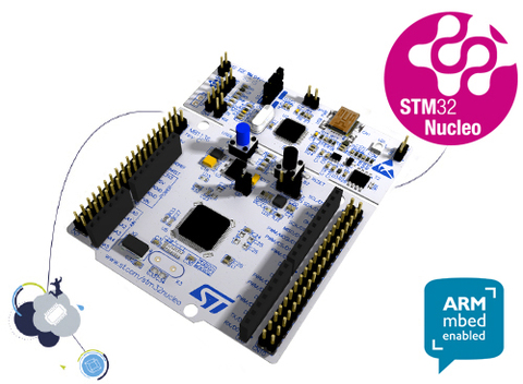 NUCLEO-F411RE oficial de ST, STM32 Nucleo-64, placa de desarrollo mbed ARM con STM32F411RE, MCU, admite conectividad ST Morfo ► Foto 1/6