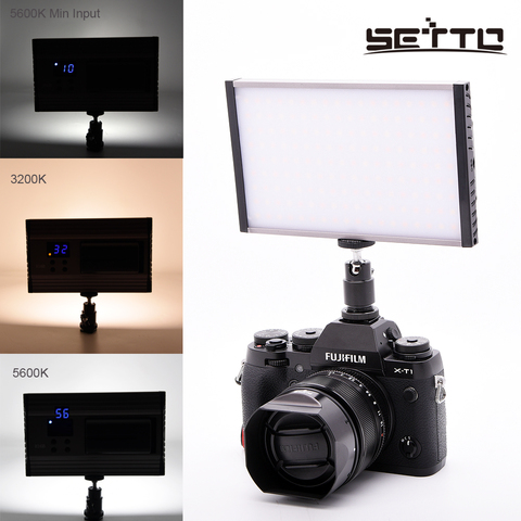 SETTO H15B LED Bicolor de ajuste de luz Led para vídeo 3200K-5600K para Canon Nikon DSLR Cámara ► Foto 1/1
