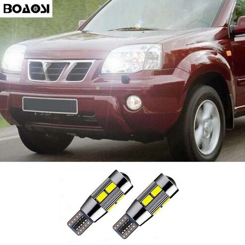BOAOASI 2x T10 LED W5W de aparcamiento de coche de luz para Juke Nissan Qashqai Almera X-trail Tiida Nota Primera Pathfinder Sentra ► Foto 1/4