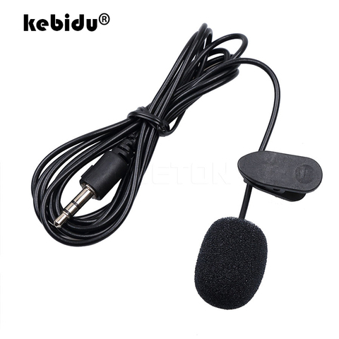 Kebidu, micrófono Mini con Clip de 3,5mm, micrófono con reducción de ruido, micrófono de conferencia de estudio para ordenador portátil, portátil, tablet y PC ► Foto 1/6