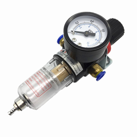 Unidad de tratamiento de aire de filtro neumático, regulador de presión compresor, interruptores de presión AFR2000, 4mm, 6mm, 8mm, 10mm ► Foto 1/3