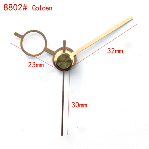 Manecillas de reloj cortas de eje S, accesorio de reloj de cuarzo #8802 dorado (solo manos) de Metal y aluminio, kits de reloj de bricolaje de alta calidad ► Foto 1/3