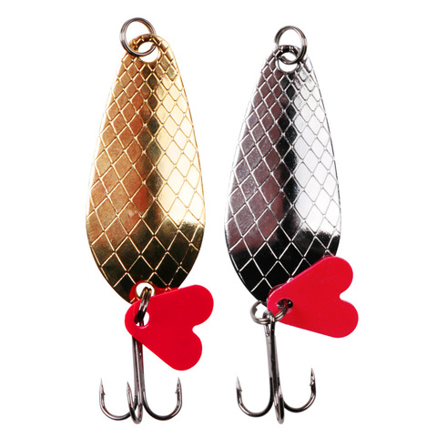 Señuelo duro de pesca, cuchara giratoria de Metal para Jigging, 9g, 7cm, lentejuelas, ruido, cebo Artificial con gancho triple, 1 Uds. ► Foto 1/5