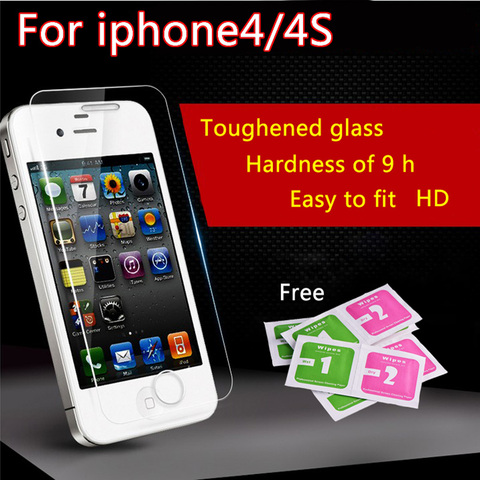 Película protectora para iPhone 4 4s cristal templado HD Premium, Protector de pantalla para iPhone 4 4s ► Foto 1/6