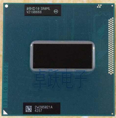 Original CPU intel Core procesador I7-3720qm SR0ML 2,6G 6 m Cache I7 3720QM 2,6g a 3,6G para HM75 HM77 envío gratuito ► Foto 1/1