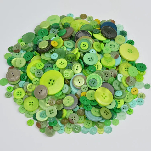 Lote de botones de plástico de colores variados, 50g, para coser Scrapbooking y manualidades hechas a mano con diferentes colores y estilos ► Foto 1/6