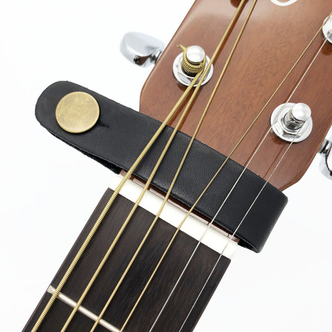 Cuero Guitarra Correa soporte botón seguro cerradura para acústica eléctrica Guitarra clásica bajo ► Foto 1/6