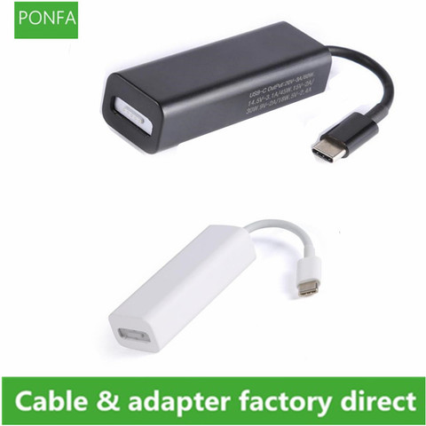USB 3,1 tipo C macho a adaptador de corriente Magsafe 2 5Pin Cable hembra Cable adaptador/convertidor adecuado para portátiles teléfonos inteligentes con USB-C puertos ► Foto 1/6