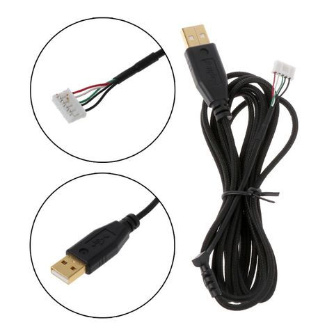 Cable de repuesto para ratón Razer Naga 2014, Cable de nailon trenzado, duradero, chapado en oro, ratón con Cable USB ► Foto 1/6