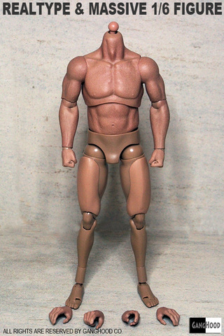 GangHood 1/6 escala cuerpo musculoso Versión 1,0 para juguetes Bane la esculpe ► Foto 1/1