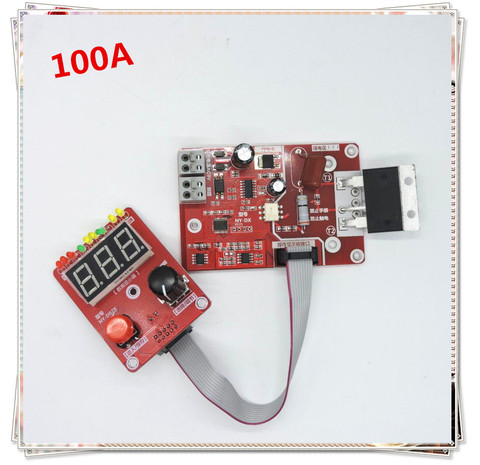 Panel de control de tiempo de corriente de soldadura por puntos, codificador de doble pulsación, contador con compensación de voltaje, pantalla digital de 100A ► Foto 1/1