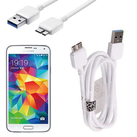 Cable de datos Micro USB 3,0 de 1M para Samsung Galaxy S5, I9600, cargador de teléfono NOTE 3, sincronización de alta velocidad, carga rápida, Cable de datos USB 3,0 ► Foto 1/6