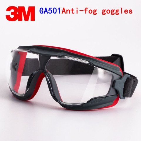 Gafas protectoras 3M GA501 de seguridad genuina 3 M, gafas protectoras antiniebla, antigolpes, gafas deportivas de protección para el trabajo ► Foto 1/4