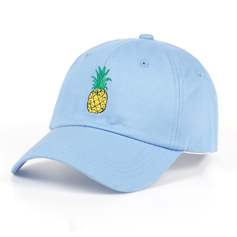 Gorra de béisbol TUNICA piña bordado algodón 100% Hipster sombrero fruta piña papá sombrero Hip Hop algodón gorra ► Foto 1/6