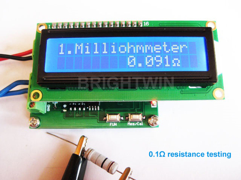 Medidor de alta precisión de 0 a 120ohm, probador de baja resistencia, módulo de prueba de capacitancia ► Foto 1/2