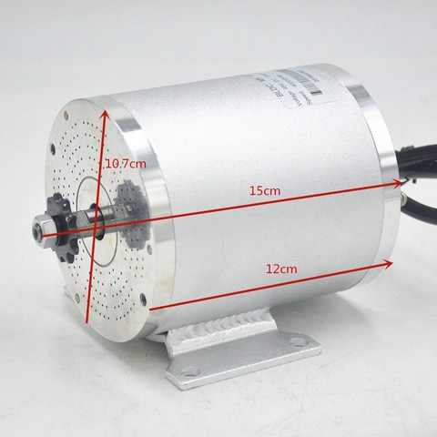 Motor eléctrico sin escobillas para bicicleta eléctrica, Motor BLDC MY1020 de 36V, 48V y 1000W ► Foto 1/5