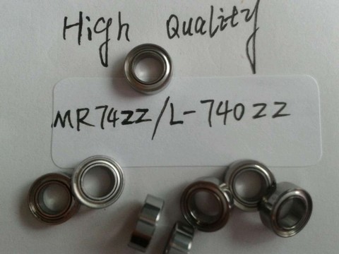 Minebea-Rodamientos de bolas de ranura profunda NMB 20 piezas MR74ZZ/L-740ZZ, rodamientos ABEC-5 4*7*2,5mm, MR74ZZ, alta calidad ► Foto 1/2