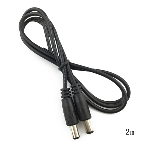 Cable conector adaptador enchufe CC 2,1mm x 5,5 macho a 2,1mm x 5,5 Cable conector adaptador macho ► Foto 1/6