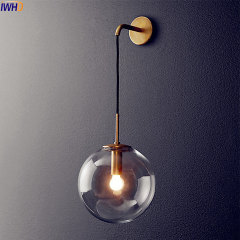 Nórdico moderno LED lámpara de pared de baño espejo al lado americano retro pared wandlamp applique murale ► Foto 1/6