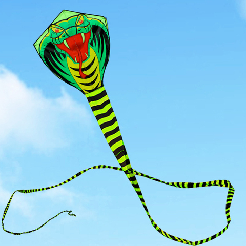 Alta calidad libre 15 m grande kite serpiente cobra con la línea de la manija juguetes al aire libre para adultos Bird kite águila animal abeja ► Foto 1/1