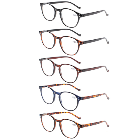 Henotin-gafas de lectura redondas para hombres y mujeres, lentes dioptrías con bisagras de primavera, dioptrías 0,5 1,75 2,0 3,0 4,0 ► Foto 1/6