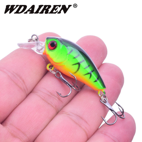 Señuelo de pesca con manivela, Wobblers de 4,5 cm, 4g, cebo duro Artificial, Swimbait con gancho triple, herramientas de crankbait para carpa y lubina, 1 Uds. ► Foto 1/6