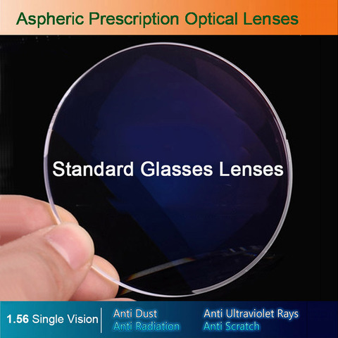 Lentes de prescripción de gafas ópticas de visión única 1,56 para miopía/hiperopía/gafas de presbicia CR-39 lentes de resina con recubrimiento ► Foto 1/6