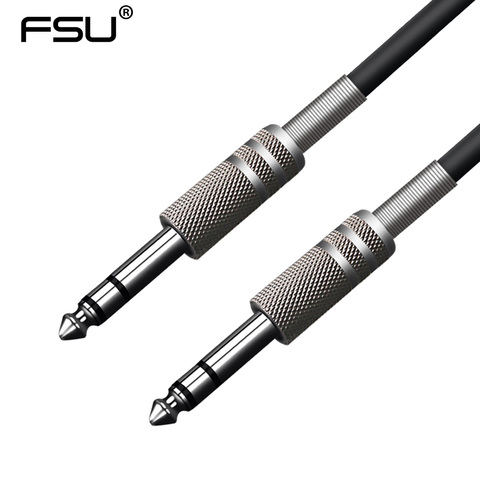 FSU-Cable de Audio Jack 6,35mm, conector macho a macho para mezclador, amplificador, micrófono, 3M ► Foto 1/1