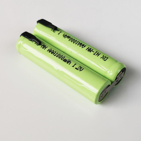 Paquete de 1-10 pilas AAA recargables de 2,4 V para maquinilla de afeitar eléctrica, 1000mah, RQ360, RQ361, YS523, YS524, YS525, YS526 ► Foto 1/3