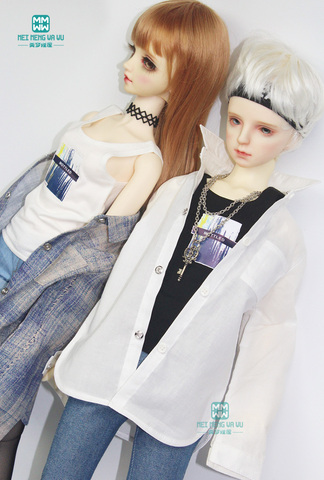 BJD accesorios ropa de muñeca para 1/3 BJD DD muñeca moda novio camisa, chaleco ► Foto 1/6