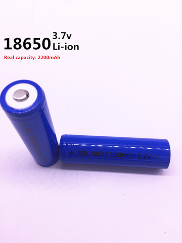 Batería recargable de iones de litio NCR, alta calidad, 5000 mAh, 3,7 V, 18650, para la capacidad real de 2200Mah ► Foto 1/6