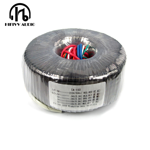 Hifivv audio cobre esmalte línea transformador toroidal circular transformador amplificador de potencia transformer120w salida 24V15V ► Foto 1/3