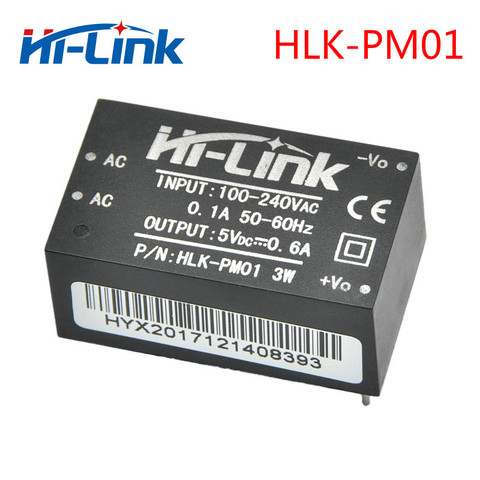 Envío Gratis nuevo Hi-Link ac dc 5v 3w mini módulo de fuente de alimentación 220v Modo de interruptor aislado fuente de alimentación módulo HLK-PM01 ► Foto 1/3