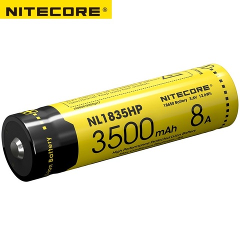 Nitecore-batería de ion de litio para dispositivos de alto drenaje, pila de alto rendimiento NL1835HP, 2017, 18650 mAh, 3500 V, 12,6 WH, 8A, 3,6 ► Foto 1/2