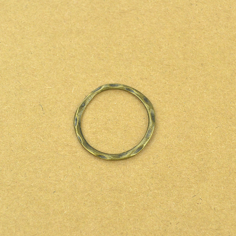 30 Uds. De abalorios de anillo de metal de 24x24mm, colgante de aleación de Zinc DIY de bronce antiguo para accesorios de joyería, B141 ► Foto 1/1