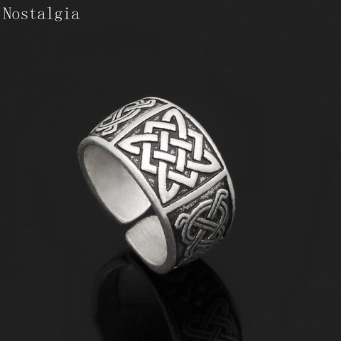 Slavic-anillo Svarog Vintage ajustable para mujer, estrella de Rusia, anillos de sello para hombre ► Foto 1/6
