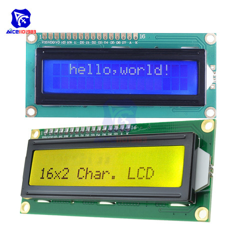 Diymore, LCD1602, pantalla con retroiluminación, módulo de pantalla LCD, 16x2 caracteres, 1602 para Arduino Robot, 5V ► Foto 1/6
