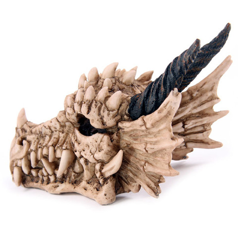 Cuernos dragón Banco genial para decoración del hogar o la oficina dragón cráneo dinero caja tesoro caja de la baratija ► Foto 1/4
