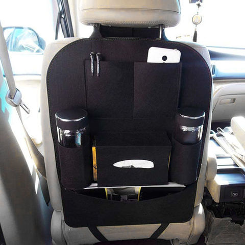 Bolsa de almacenamiento multibolsillo para asiento trasero de coche, organizador, accesorio negro, nuevo ► Foto 1/6
