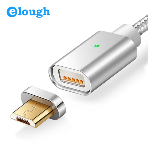 Elough E04 Cable Micro USB de carga rápida Cable Android Microusb imán para teléfono móvil cargador para Samsung Xiaomi Cable USB magnético ► Foto 1/6