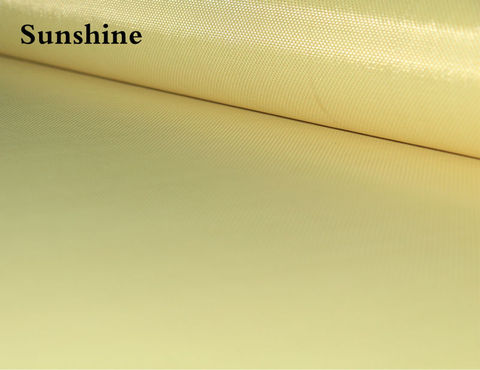 Tela de fibra de aramida, tejido liso, 240gsm, 0,24 de espesor, tela amarilla de alta resistencia ► Foto 1/6