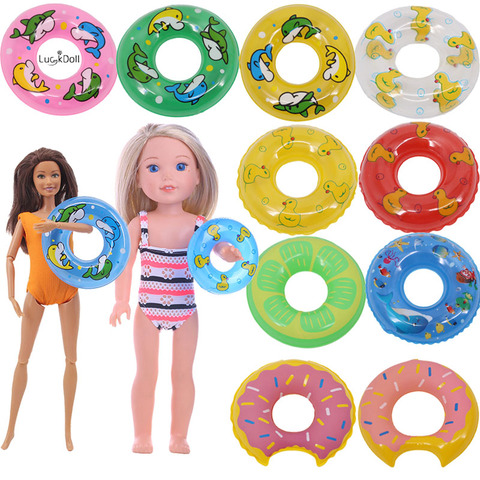12 Color lindo patrones Lifebuoy piscina Fit 11,8 pulgadas Barbie y 14,5 pulgadas Wellie Wisher muñeca Ropa Accesorios juguetes cumpleaños ► Foto 1/5