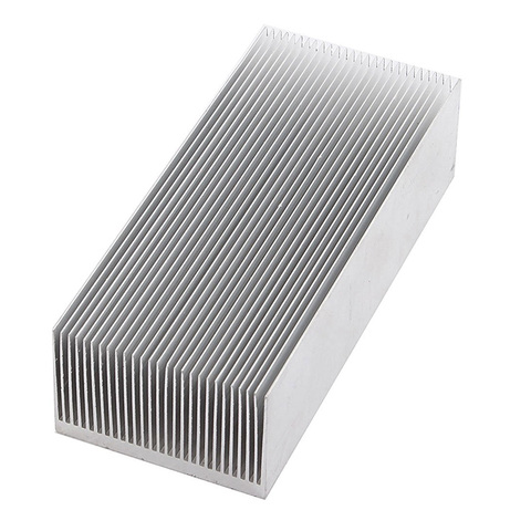 Radiador de calor de aluminio disipador de calor aleta de enfriamiento 150x69x37mm tono plateado ► Foto 1/3