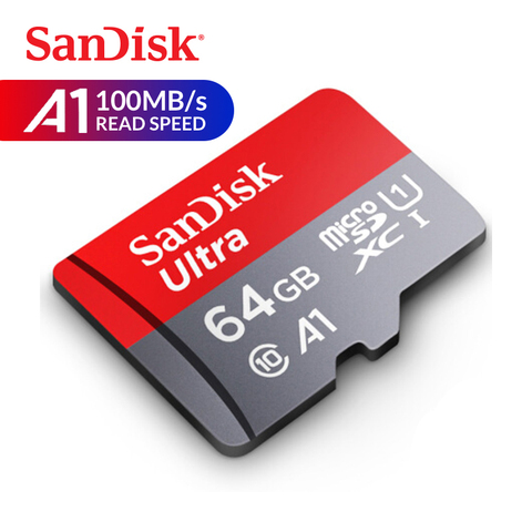 SanDisk-tarjeta de memoria Ultra micro SD, 16GB, 32GB, microSDHC, 64GB, 128GB, 256GB, microSDXC, U1, C10, A1, UHS-I, TF, Adaptador SD ► Foto 1/5
