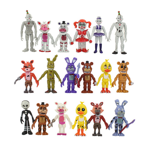 18 estilos 14 cm FNAF cinco noches en la ubicación de la hermana de Freddy Funtime Foxy Ballora marioneta pesadilla Freddy PVC acción figura de juguete ► Foto 1/6