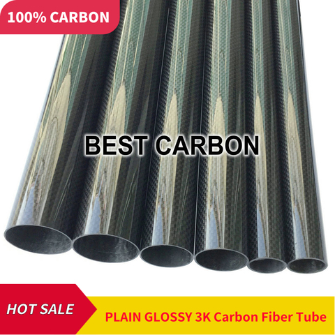 Tejido de fibra de carbono 3K de alta calidad, 5 unidades de 6mm x 4mm x 1000mm, enrollado/tejido, Boom de cola de carbono ► Foto 1/1