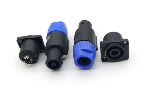 Adaptador de Cable de Audio Compatible CON Speakon, 4 pines, 1 unidad, azul ► Foto 1/4