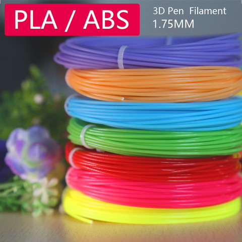 Filamento de plástico abs / pla para bolígrafo 3d, bolígrafo de impresión 3d de 1,75mm, sin olor, 20 colores brillantes ► Foto 1/5