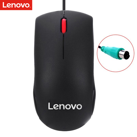 Lenovo-ratón óptico con cable PS2, para oficina y hogar ► Foto 1/5